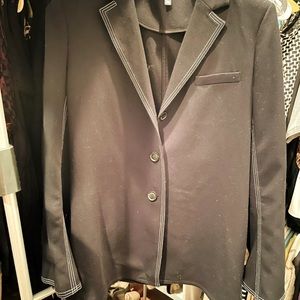 Ellen Tracy Car Coat Blazer, perfect condition. Contrast white stitching.